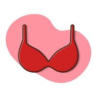 Da donna reggiseno icona vettore design illustrazione