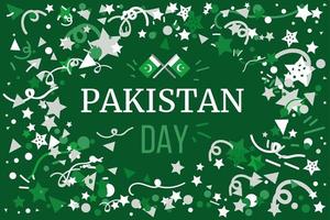 giorno dell'indipendenza del pakistan vettore