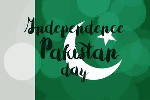 giorno dell'indipendenza del pakistan vettore