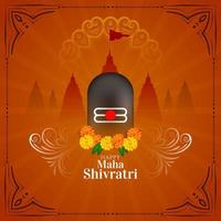 religioso indiano maha shivratri culturale Festival sfondo vettore