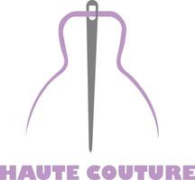 haute couture vettore logo