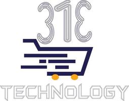 313 tecnologia shopping carrello vettore