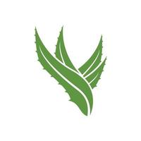 aloe Vera logo icona design simbolo bellezza vettore