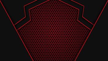 astratto buio rosso futuristico gioco sfondo con un' esagono modello , buio rosso geometrico sfondo per bandiera o disconnesso flusso, gioco sfondo modello vettore