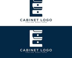 armadietti lettera e logo design modello vettore
