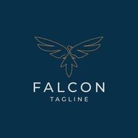 falco logo design icona modello vettore