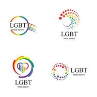 lgbt logo e simbolo vettore