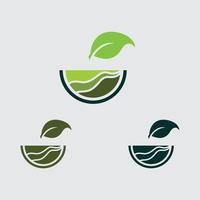 logo di pianta vettore