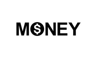 lettering visivo di il i soldi per logo, pittogramma, app, sito web o grafico design elemento. vettore illustrazione