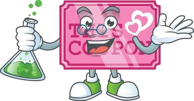 rosa amore buono cartone animato personaggio stile vettore