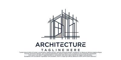 edificio architettura logo design ispirazione collezione di architettura vero tenuta logo premio vettore