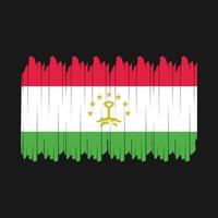 tagikistan bandiera spazzola vettore
