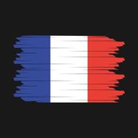 Francia bandiera spazzola vettore