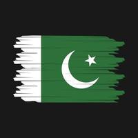 Pakistan bandiera spazzola vettore