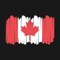 Canada bandiera spazzola vettore illustrazione