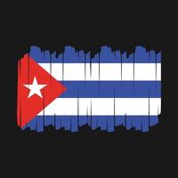 Cuba bandiera spazzola vettore illustrazione