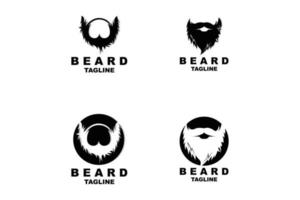 barba logo disegno, maschio Guarda capelli vettore, Uomini barbiere stile design vettore