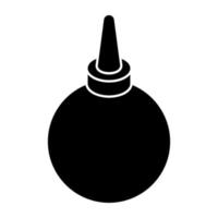 unico design icona di bp nel solidità lampadina vettore