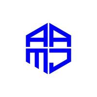 aamj lettera logo creativo design con vettore grafico, aamj semplice e moderno logo.