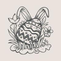 Pasqua mano disegnato vettore illustrazione