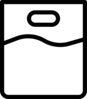 illustrazione vettoriale della borsa su uno sfondo. simboli di qualità premium. icone vettoriali per il concetto e la progettazione grafica.