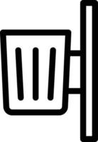 illustrazione vettoriale di spazzatura su uno sfondo. simboli di qualità premium. icone vettoriali per il concetto e la progettazione grafica.