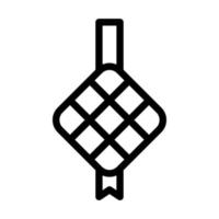 Ketupat icona schema stile Ramadan illustrazione vettore elemento e simbolo Perfetto.