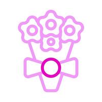 mazzo icona duocolor rosa stile San Valentino illustrazione vettore elemento e simbolo Perfetto.