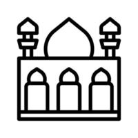 moschea icona schema stile Ramadan illustrazione vettore elemento e simbolo Perfetto.