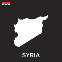 Siria carta geografica icona vettore