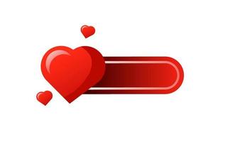illustrazione vettore grafico di elemento etichetta amore concetto San Valentino giorno
