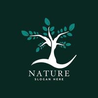 natura foglia verde logo icona, naturale Prodotto logo design vettore modello