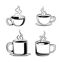 caffè simbolo impostato collezione vettore
