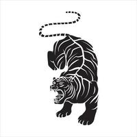 tigre tatuaggio illustrazione design vettore