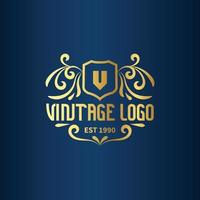 gratuito Vintage ▾ telaio logo. antico etichetta. adatto per studio, barbiere negozio, etichetta, potabile, birra, salone, negozio, segnaletica. vettore
