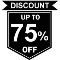 75 per cento sconto etichetta vettore, offrire etichetta, speciale offrire vettore, grande vendita 75 per cento, mega saldi, grande vendita sconto offerta, super saldi, 75 per cento speciale sconto offrire etichetta gratuito vettore gratuito vettore