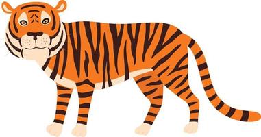 tigre In piedi illustrazione vettore