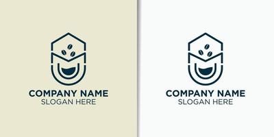 caffè Vintage ▾ logo modello, bar logo ispirazione vettore