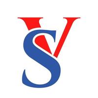 lettera vs logo. sv logotipo lusso simbolo vettore