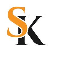 lettera ks logo. sk logotipo lusso simbolo vettore