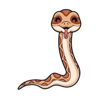 carino daboia russelii serpente cartone animato vettore