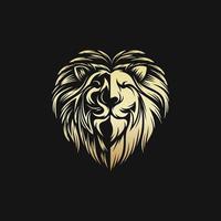 modello vettoriale di testa di leone logo design