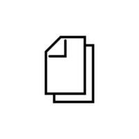 carta documenti isolato linea icona. modificabile ictus. vettore Immagine quello può essere Usato nel app, annunci, negozi, I negozi, banner