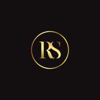 vettore rs lettera logo design modello