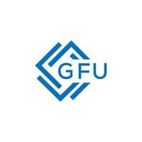 gfu lettera logo design su bianca sfondo. gfu creativo cerchio lettera logo concetto. gfu lettera design. vettore