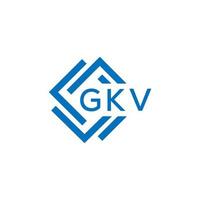 gkv lettera logo design su bianca sfondo. gkv creativo cerchio lettera logo concetto. gkv lettera design. vettore