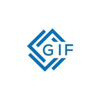 gif lettera logo design su bianca sfondo. gif creativo cerchio lettera logo concetto. gif lettera design. vettore
