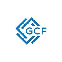 gcf lettera logo design su bianca sfondo. gcf creativo cerchio lettera logo concetto. gcf lettera design. vettore