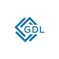 gdl lettera logo design su bianca sfondo. gdl creativo cerchio lettera logo concetto. gdl lettera design. vettore