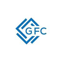 gfc lettera logo design su bianca sfondo. gfc creativo cerchio lettera logo concetto. gfc lettera design. vettore
